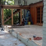 demo ceiling, walls, windows